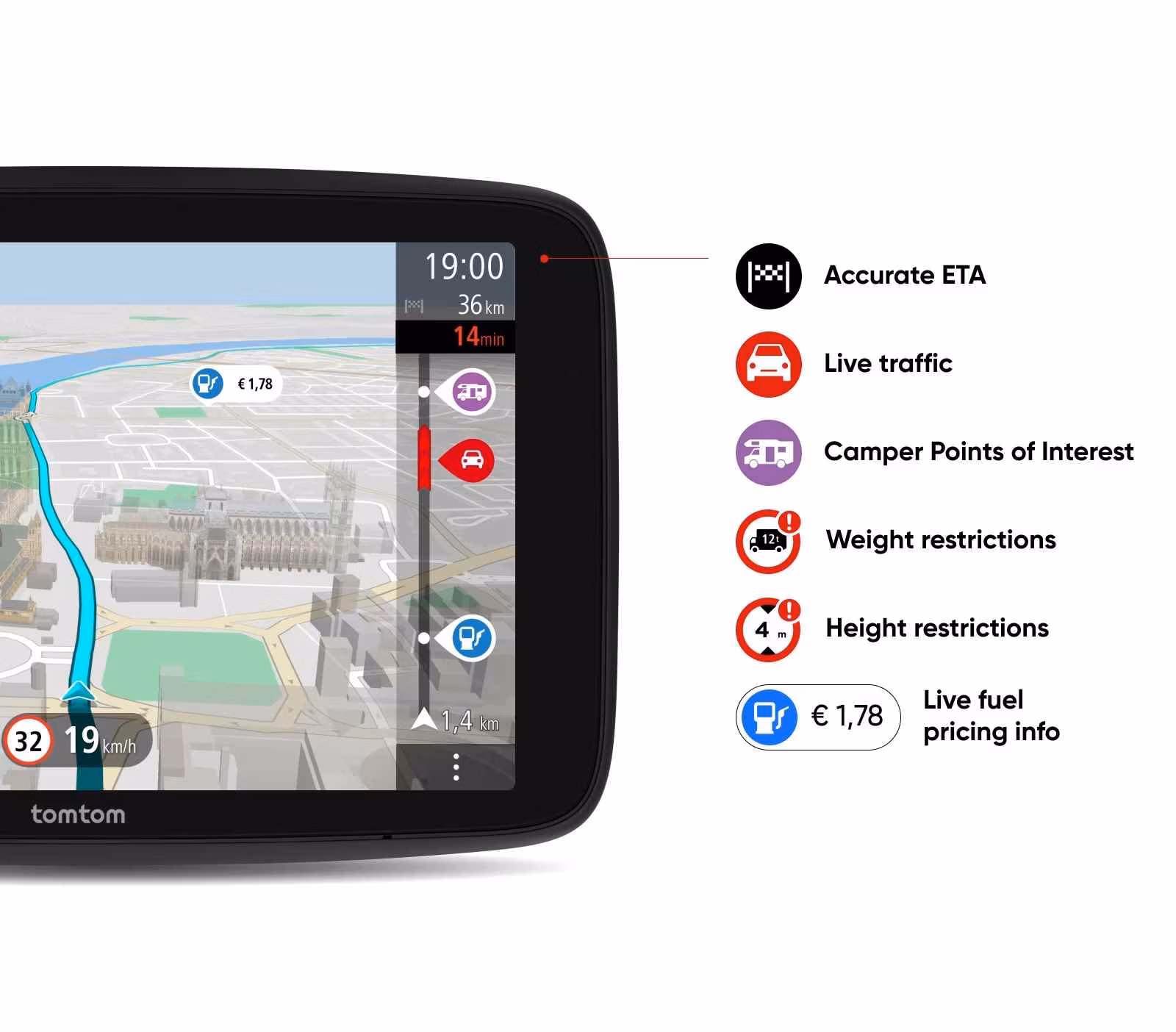 BAZAR - TomTom GO Camper Max 700 - Poškozený obal (Komplet)