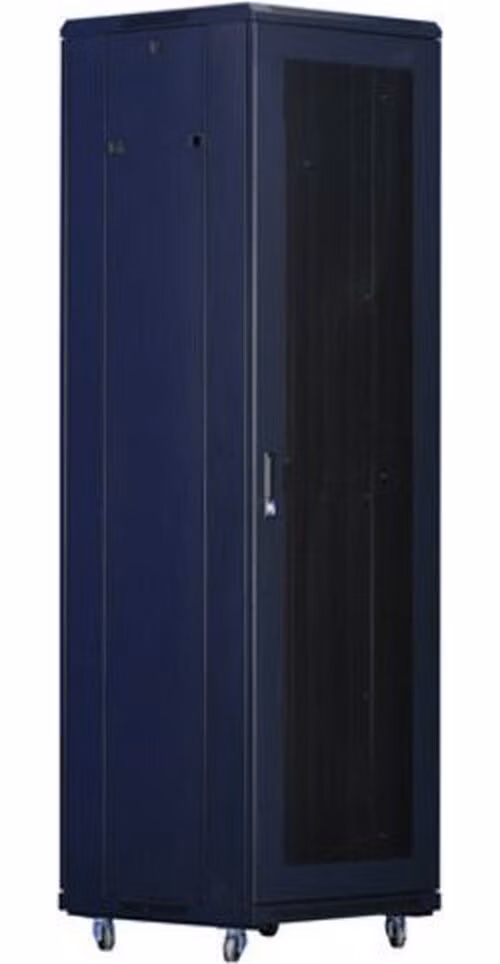 XtendLan 42U/600x800 stojanový, černý, perforované dveře a záda