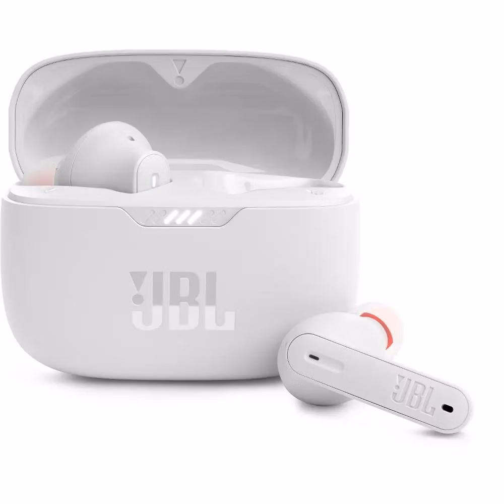 JBL Tune 230NC TWS White True Wireless sluchátka s potlačením hluku, 16 ohm, Bluetooth 5.2, bílá