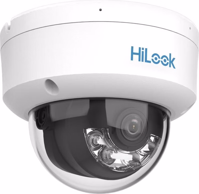 HiLook Powered by HIKVISION/ IPC-D149HA-LU/ Dome/ 4Mpix/ 2.8mm/ Smart Hybrid Light/ ColorVu/ MD2.0/ IP67+IK08/ IR 30m