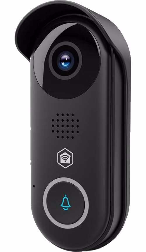 NEDIS Wi-Fi chytrý dveřní videotelefon/ 1920x1080/ 2Mpix/ IP54/ transformátor/ snímač pohybu/ noční vidění/ Onvif/ černý