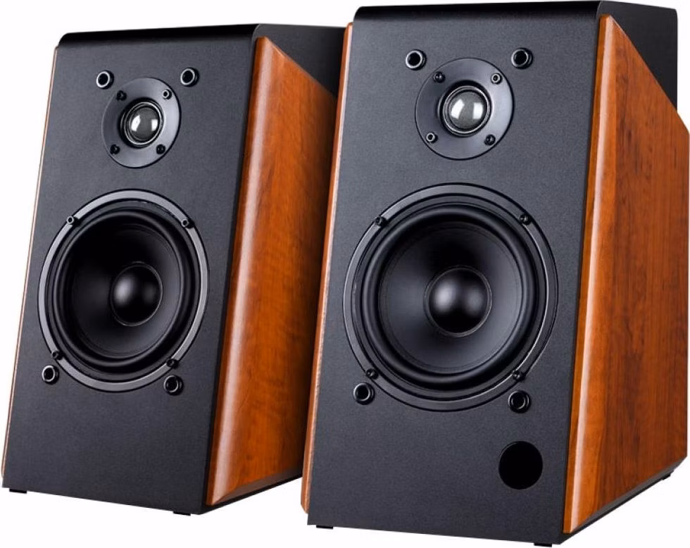 FENDA F&amp;D repro R60BT/ 2.0/ 120W/ dřevěné/ černodřevěná barva/ BT4.0/ USB/ optický vstup/ dálkové ovládání