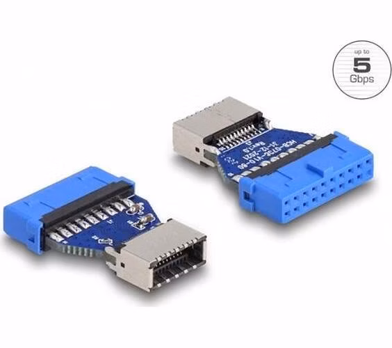 Delock Adaptér USB 3.2 Gen 1 z kolíkového zásuvkového konektoru na interní zásuvkový key A