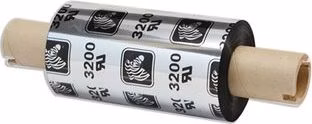 Zebra Wax/Resin Ribbon, 64mmx74m (2.52inx242ft), 3200; High Performance, 12mm (0.5in) core, 12/box