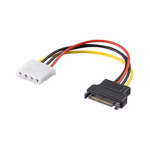 PremiumCord napájecí redukce Molex 5.25" F - S-ATA M