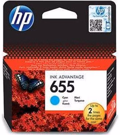 HP inkoustová kazeta 655 azurová CZ110AE originál