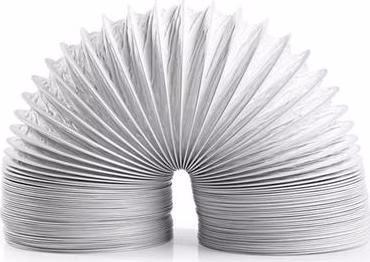 Nedis DRHO100BWT30 - PVC Hadice| 100 mm | 3.00 m | Vhodné pro: Air Ventilation / Tumble Dryers | Bílá