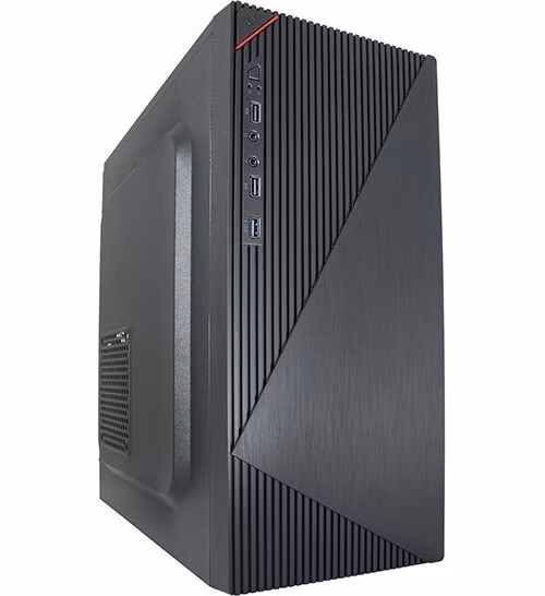 VeinX case Crown CR18A Mid Tower, bez zdroje, 1x USB3.0, 2x USB2.0, černá