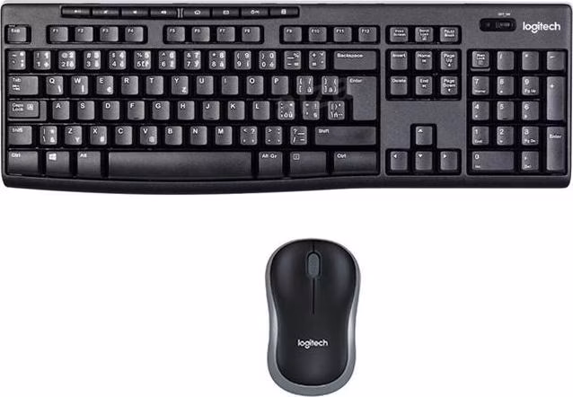 Logitech klávesnice s myší Wireless Combo MK270, IT, černá