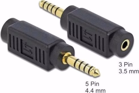 Delock Adaptér Stereo jack samec 4.4 mm 5 pin na Stereo jack samice 3.5 mm 3 pin