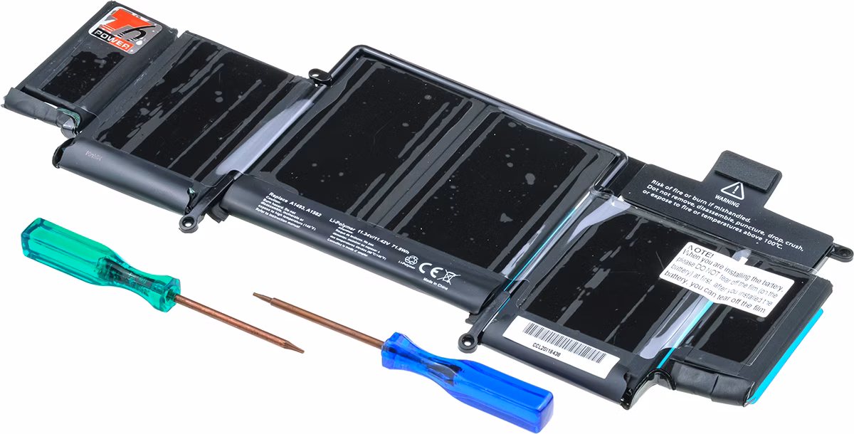 Batéria T6 Power pre Apple MacBook Pro 13" Retina (2013, 2014, 2015), 6330mAh, 71,8Wh, 6cell, Li-pol
