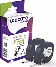 WECARE ARMOR páska kompatibilná s DYMO S0721510, Black/White, 2*12mm*4m