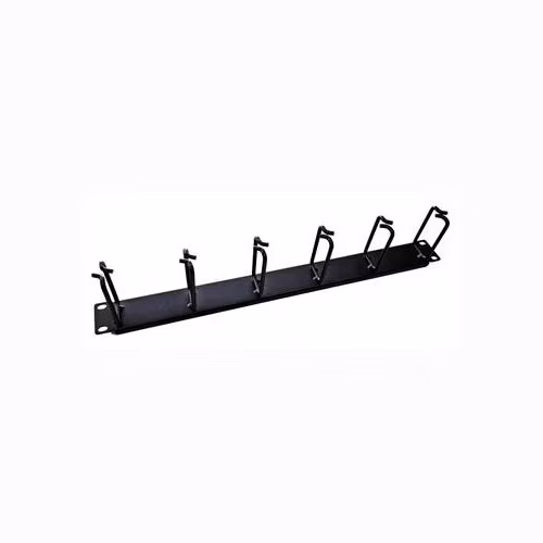 19" vyvazovací panel LEXI-Net 1U, celokovový, 6x úchyt 40x80mm, černý