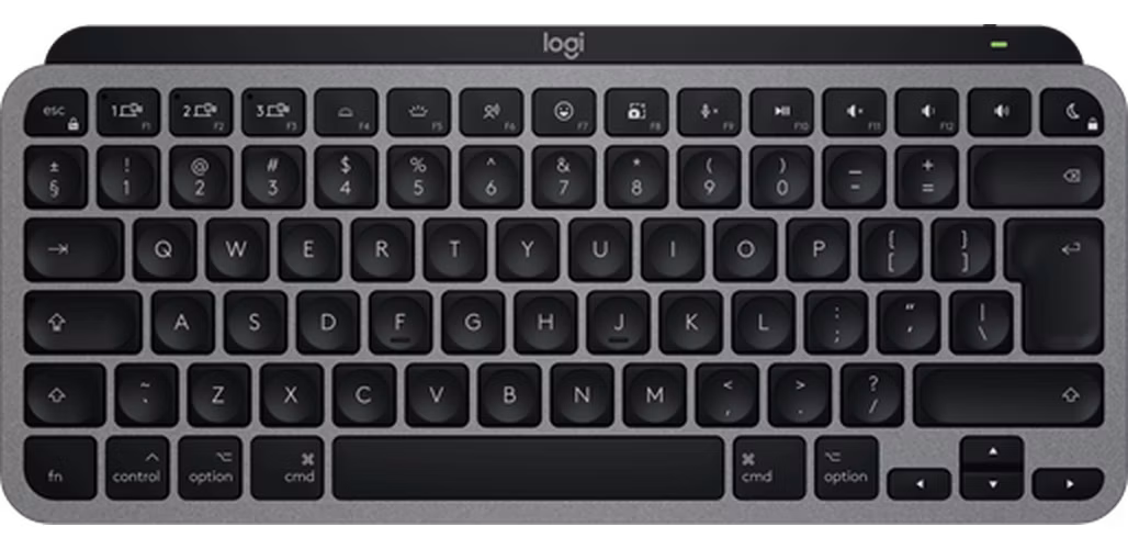 Logitech® MX Keys Mini For Mac Minimalist Wireless Illuminated Keyboard-SPACE GREY-US INT'L-BT