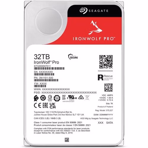Seagate Ironwolf Pro NAS HDD 32TB SATA