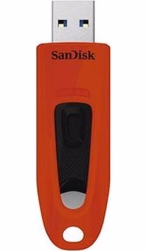SanDisk Ultra USB 3.0 64 GB červená