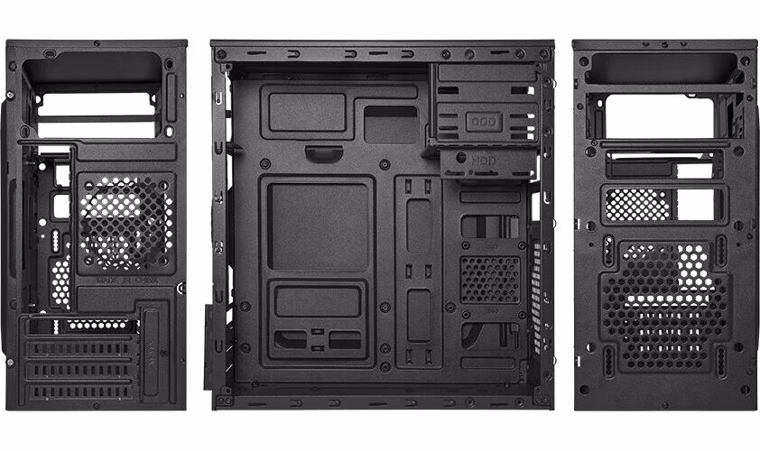 VeinX case Chant CH25M Micro Tower, bez zdroje, 2x USB3.0, 2x USB2.0, černá