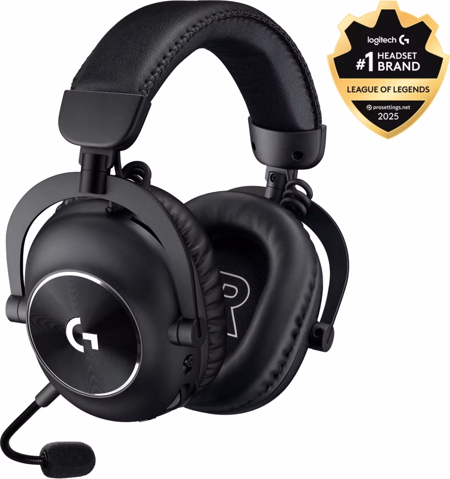 Logitech headset G PRO X 2 Lightspeed Wireless/ sluchátka + mikrofon/ Bluetooth/ 3,5mm jack/ černá