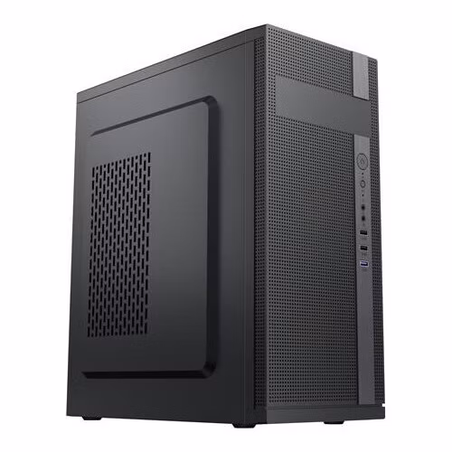 VeinX case ID02A Mid Tower, bez zdroje, 1x USB3.0, 2x USB2.0, černá