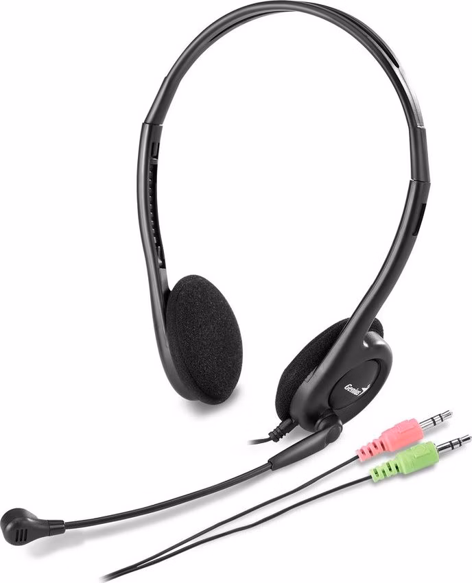 Genius headset - HS-200C, sluchátka s mikrofonem, 2x 3,5mm jack