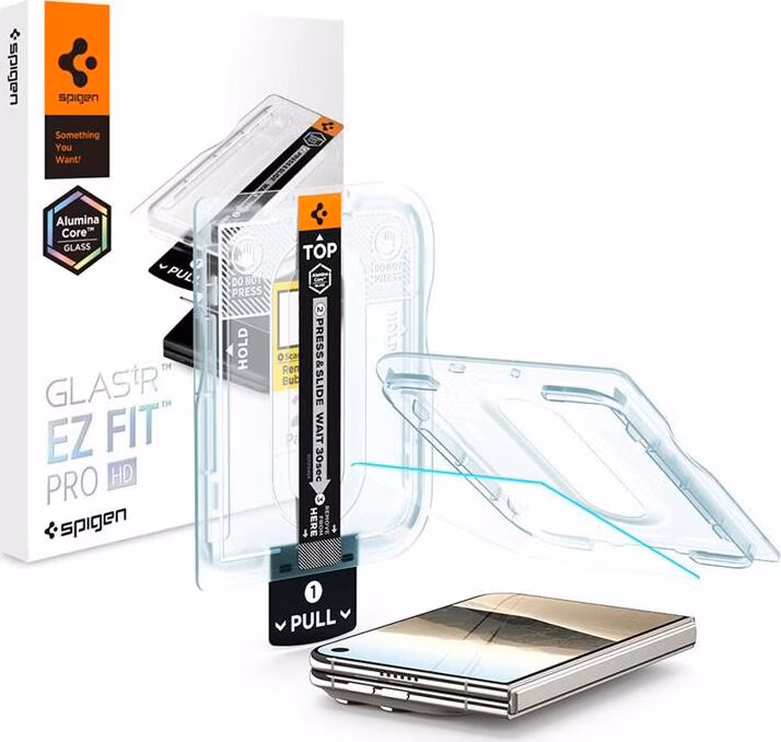 Spigen ochranné sklo GLAS.tR EZ Fit PRO HD pre iPhone Duo - Clear