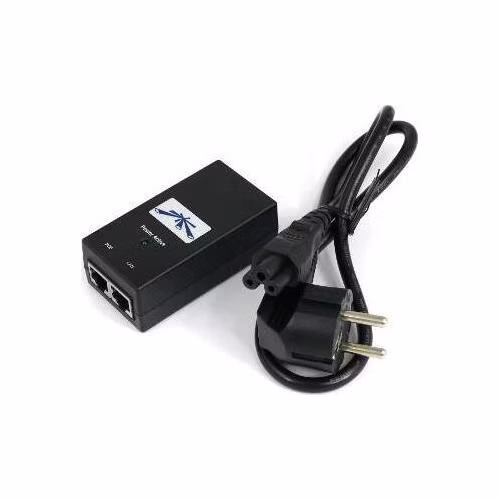 Ubiquiti POE-48, Gigabit PoE adapter 48V/0,5A (24W), pro UAP-PRO, RocketM5-Ti, včetně napájecího kabelu