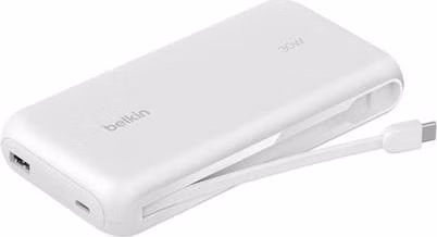 Belkin BOOST CHARGE™ USB-C Power Delivery PowerBanka s integrovaným USB-C kabelem, 20000mAh, 30W, bílá