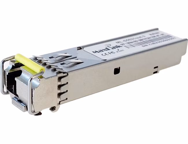 MaxLink 1.25G SFP optický modul, WDM(BiDi), SM, Tx1550/Rx1310nm, 3km, priemyselný -40C+85C, 1x LC, DDM