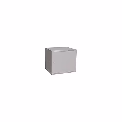 Nástenný rozvádzač Solarix SENSA LITE 9U 450 mm, plechové dvere, RAL 7035 SENSA-L-9U-545-21-G