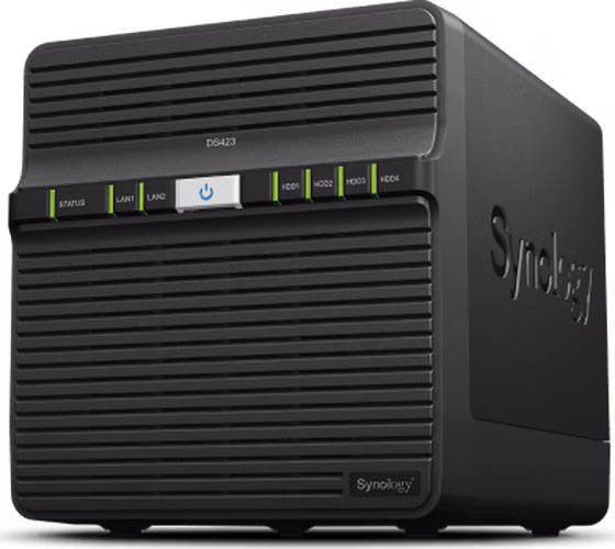 Synology DS423 DiskStation (4C/RealtekRTD1619B/1,7GHz/2GBRAM/4xSATA/2xUSB3.2/2xGbE)