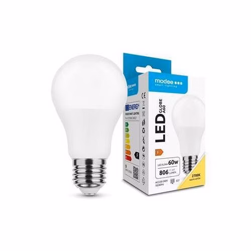 Modee E27 8,5W A60 LED teplá 2700K