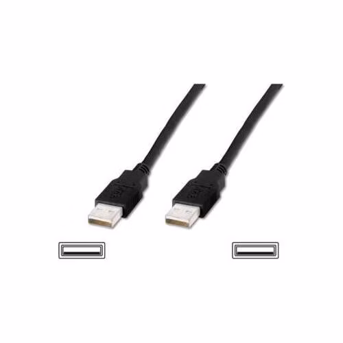 Digitus USB kabel A/samec na A/samec, černý, Měď, 5m