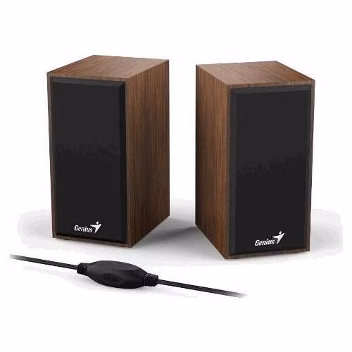 GENIUS repro SP-HF180 Dark Coffee/ 2.0/ 6W/ dřevěné/ barva tmavé dřevo