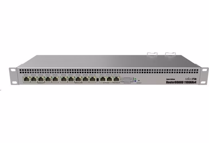 MikroTik RouterBOARD RB1100AHx4 (RB1100x4), 1.4GHz Quad-Core CPU, 1GB RAM, 13x LAN, vč. L6 licence // BAZAR