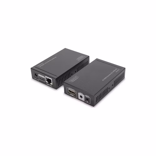 DIGITUS Sada 4K HDMI Extender, HDBaseT, UHD 4K * 2K @ 30 Hz 100 m přes síťový kabel (Cat 5E, 6, 7)