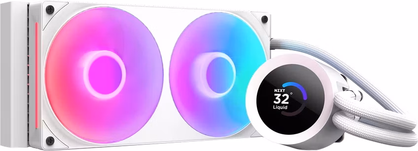 NZXT vodní chladič Kraken 240 / 2x120mm fan / 4-pin PWM / LCD disp. / 6 let