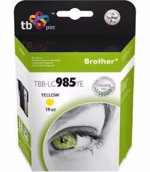 Ink. kazeta TB kompat. s Brother LC 985 YE 100% N