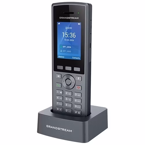 Grandstream DP735 SIP DECT odolná rúčka, 20 SIP účtov, IP67, 65 hodín hovoru, 2,4 "farebný LCD