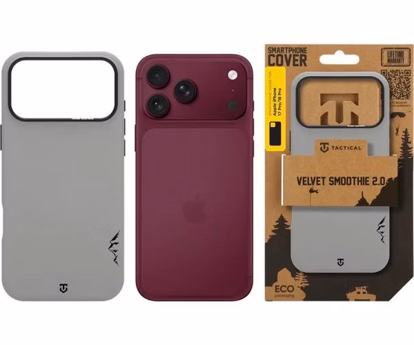 Tactical MagForce Velvet Smoothie 2.0 Kryt Apple iPhone 18 Pro/17 Pro šedá