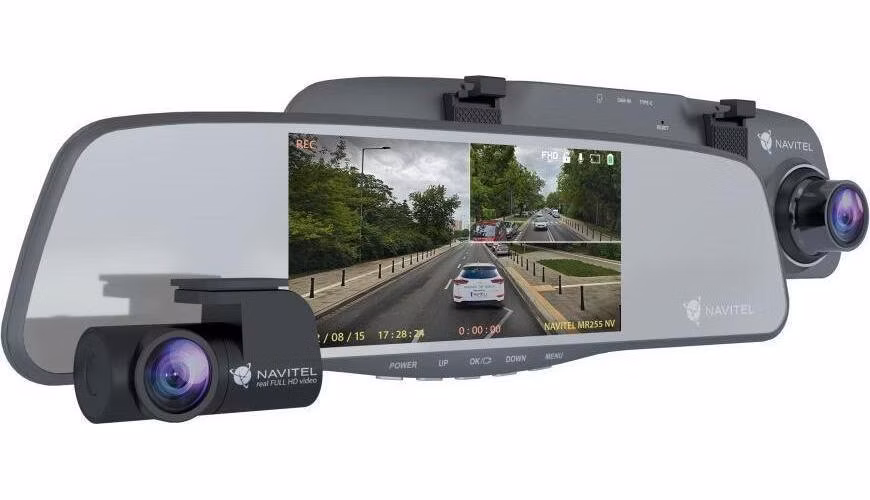 NAVITEĽ MR255 inteligentné spätné zrkadlo s nočným videním a spätnou kamerou