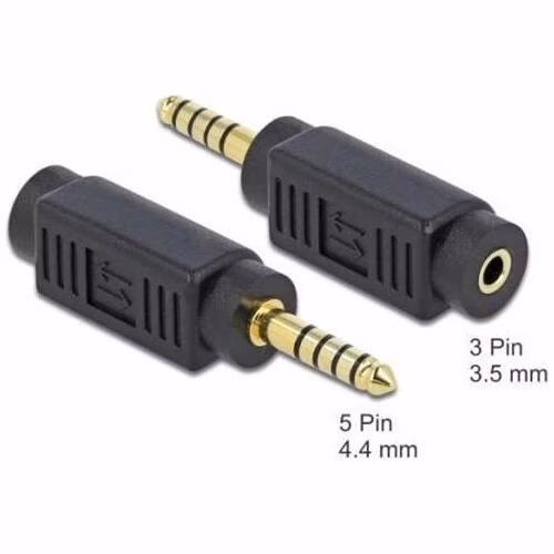 Delock Adaptér Stereo jack samec 4.4 mm 5 pin na Stereo jack samice 3.5 mm 3 pin