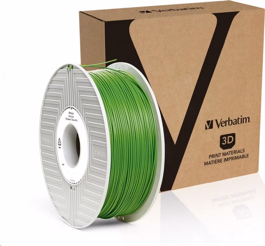 VERBATIM Filament pre 3D tlačiarne PLA 1.75mm, 335m, 1kg zelená NOVINKA 2019(OLD PN 55271)