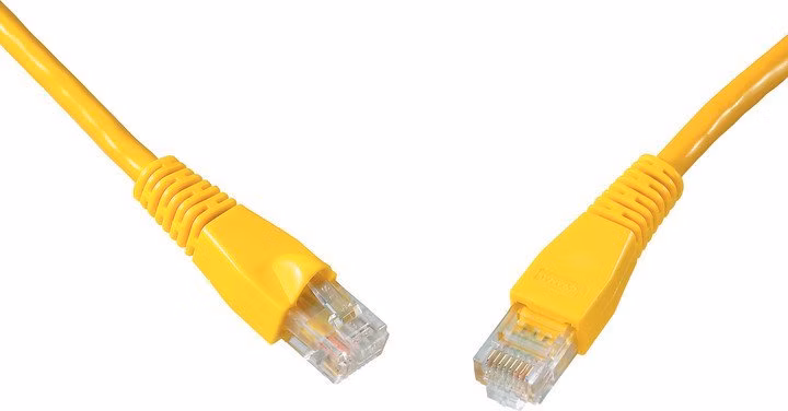 SOLARIX patch kábel CAT6 UTP PVC 2m žltý snag proof