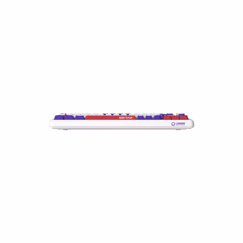 Lorgar KBA4175WH, mechanická herná klávesnica, 82 klávesov, Toxic Purple Switch, Hot-Swap, RGB, USB-C