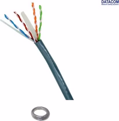 DATACOM UTP drát CAT6,Eca PVC 75m šedý - metráž