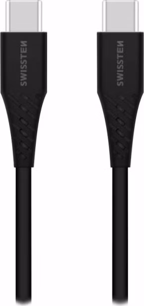 Swissten datový kabelusb-c/usb-c černý 1,2m  (eco balení)