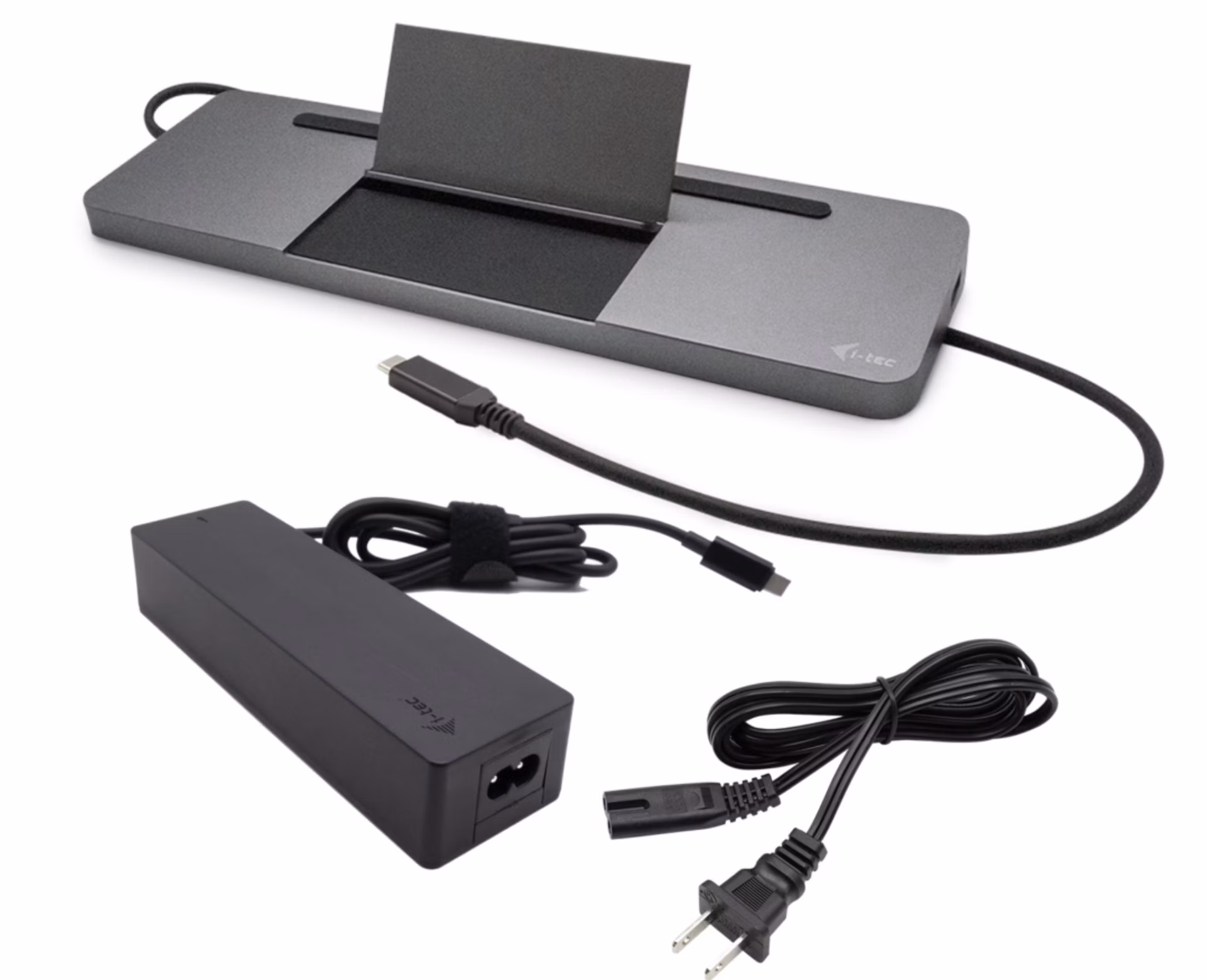 i-tec dokovací stanice USB-C Metal Ergonomic 4K 3x Display, Power Delivery 85W + univerzální nabíječka 100W (bundle)