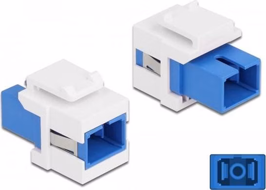 Delock Keystone modul SC Simplex samice na SC Simplex samice modrý / bílá