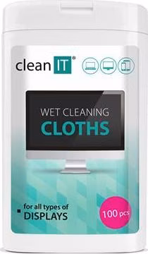 CLEAN IT vlhčené čisticí utěrky na displaye a lesklé plochy 100 ks MINI