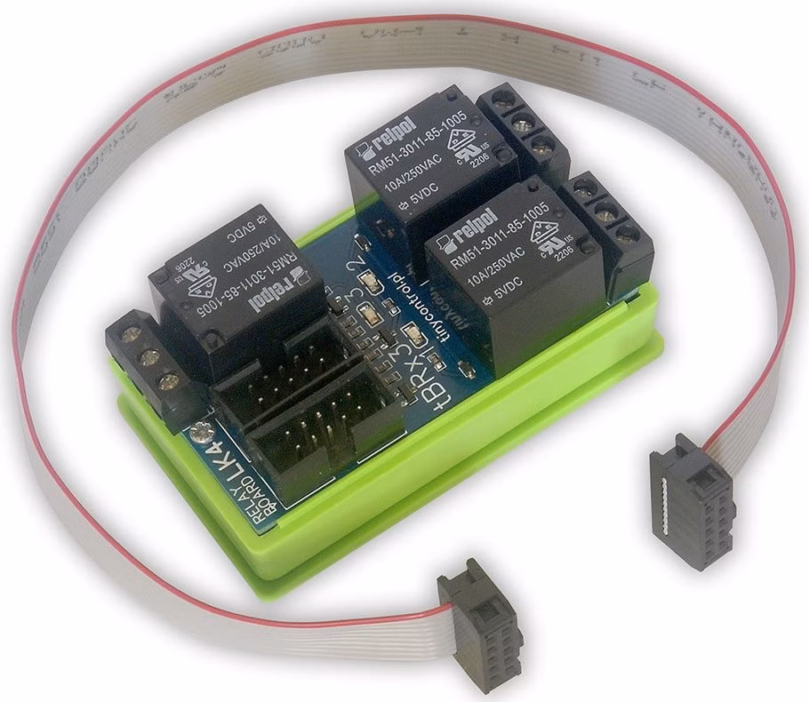 TINYCONTROL tBRx3 rozšiřující deska 3x relé 250VAC/10A pro LK4